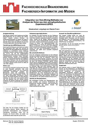 Poster zur Arbeit von Marcin Franc